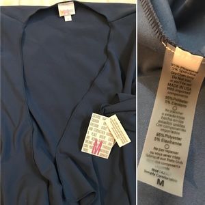 Blue medium Lularoe Shirley “Kimono” NWT
